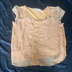 LC Lauren Conrad Camel Top
